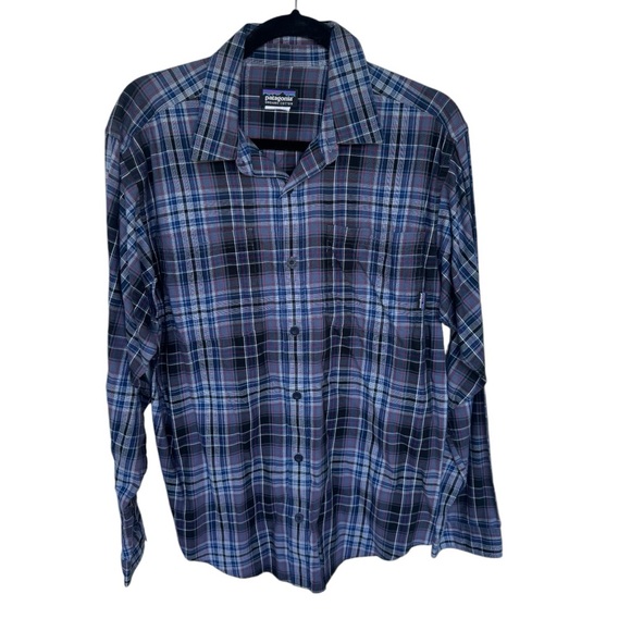 Patagonia Other - Patagonia men’s purple plaid organic cotton long sleeve button down shirt medium